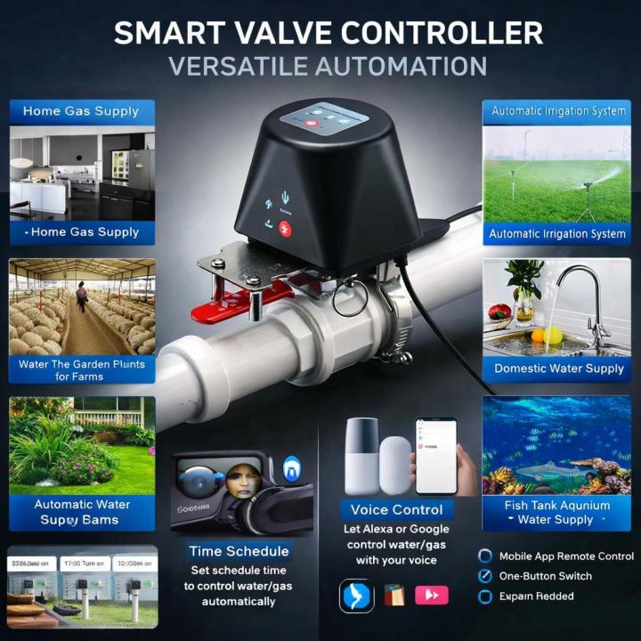 High Pressure Tuya Smart Gas Valve / Water Valve Controller Switch ...