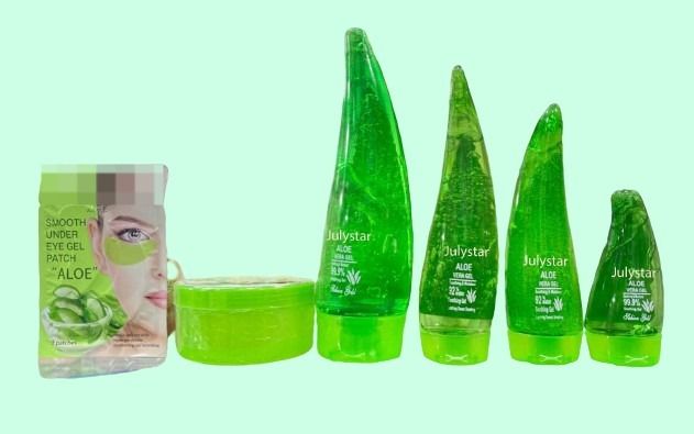 6 in 1  Aloe Vera Gel Soothing And Resistant 99.9% Soothing Gel For Girls And Women