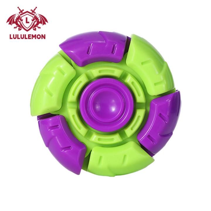 Lululemon The fidget spinner features a unique design that combines the popular fidget spinner with a deformed design. This innovative concept sets it apart from other fingertip toys on the market
