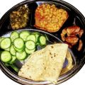 Portion Platter for PC Diet - 4 Compartments Plate - Rust Free - Magnetic Steel. 