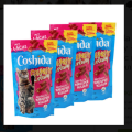 Coshida crunchy and creamy – Salmon, beef or chicken flavored cat treats with cheese 70g.. 