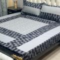 Embroidered Patch Work King Size BedSheet - High Quality - Cotton Satin Double Bedsheet Embroided - Rg collection. 