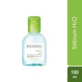 Bioderma Sebium H2O Micellar Water 100ml - Best Cleanser for Oily & Combination Skin, Makeup Remover, and Pore Care Solution. 
