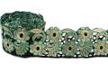 Embroidered Trim / Lace / Border 03 inches (7.62 cm) wide - T130  - WF-ET. 