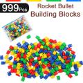 999 Pcs - Educational Building Rocket Very Mini Blocks Toy Set For Kids Boys and Girls - Early Learning Creative Brain Bricks Classic Style Block Toys Sets and Fun For Children. 