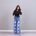 Butterfly Design Jeans Flapper Pants For Girls/Ladies & womens. 