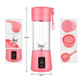 US DEALS – USB Rechargeable Juicer Blender 6 Blades Stainless Steel Material  380ml Electric Mini Juicer Blender For Personal Size Rechargeable Smoothie Maker & Dry Fruit Mixer   Compact Travel Blender for Gym, Office & Home. 