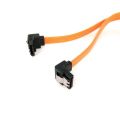 Top Selling 45cm Sata 3.0 Iii Sata3 6gb / S Ssd Hard Drive Data Direct Right Angle Cable Professional Made Stable Connectors. 