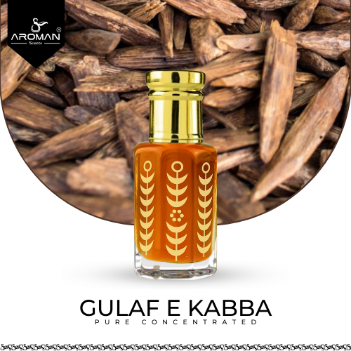 Gulaf e Kabba Fragrance Oil / Attar - 6ml & 12ml | Men | Pure Concentrated | Alcohol-Free Fragrance Oil | Aroman Scents