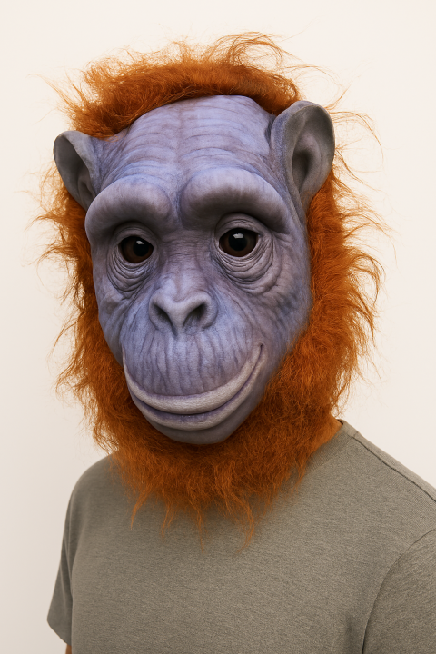 Monkey%20/%20Orangutan%203D%20Face%20Mask%20with%20Small%20Hair%20%E2%80%93%20Premium%20Foam%20Fabric%20Animal%20Mask%20for%20Halloween,%20Cosplay%20&%20Costume%20Parties%20-%20Image%206