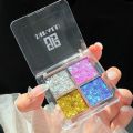 61 Children's Stage Makeup, Nine Colors Eyeshadow Palette, Sein Gel, Glue-Free, Glitter Palette, Glitter Palette, Glitter Makeup, Cosmetics. 