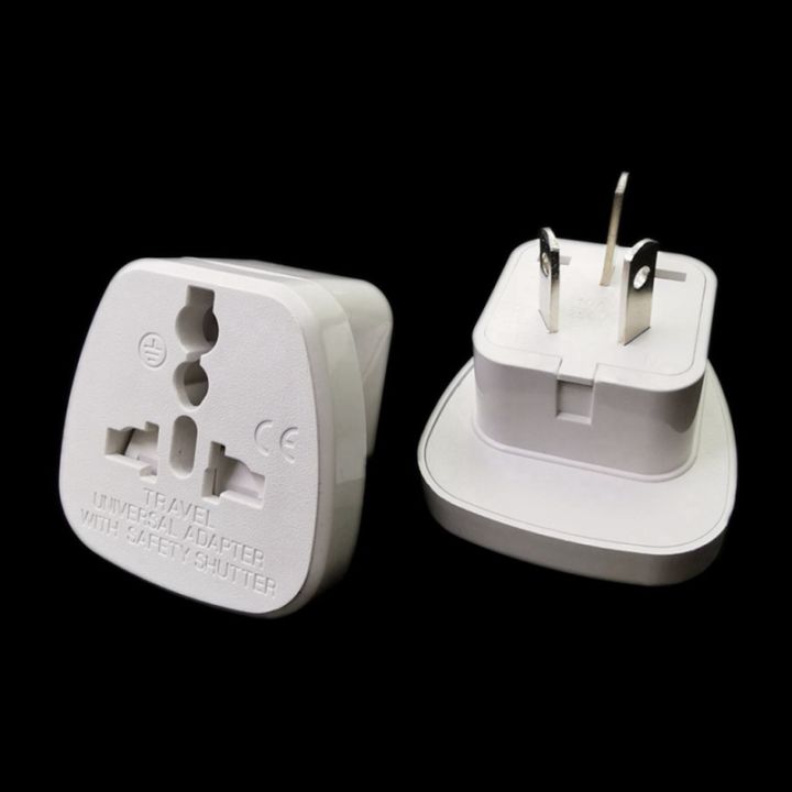 Australia New Zealand Travel Adapter 3-pins Electric Plug,Universal US/UK/EU Socket To AU NZ China Converter White/Black
