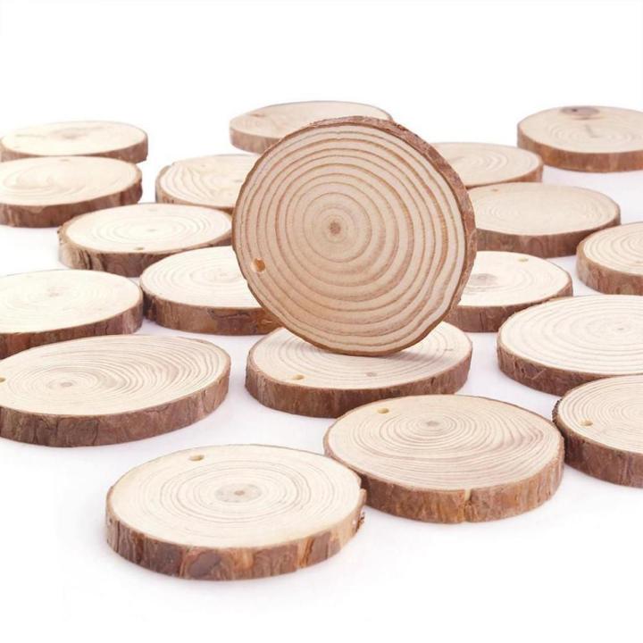 Natural Wooden Slices Round pack of 1