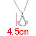 Men's Assassin's Creed Altair Game Logo Steel Cosplay Chain Pendant Necklace. 