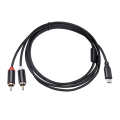 USB C to RCA Audio Cable Type-C to 2 RCA Cable 2RCA Jack Type C RCA Audio Cord for Phone Speaker Home Theater TV, 1M. 