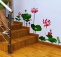 Elegant 3D Floral Wall Stickers – Colorful Vinyl Decals for Stylish Home Décor in Living Room, Bedroom & Bathroom Qadri Shop (Karachi). 