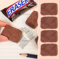 01 Bar/Pc Stationery Novelty Chocolate Eraser Cute Kawaii Wiping Eraser Traceless Funny Pencil Rubber Student. 