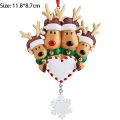 IY Write ame ersonalized esin eindeer Family 2022 Christmas ecorations for ome Xmas ree anging endants ew Year 2023. 