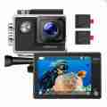 Campark X15 X15 Touch Screen 4K 30fps WiFi Ultra HD Waterproof Sports Sports and Action Camera  (Black, 16 MP). 