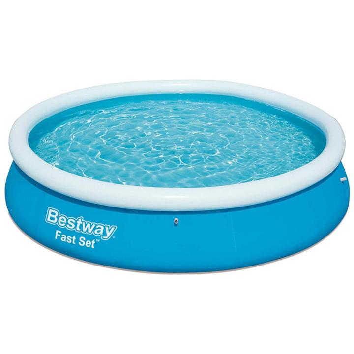 Bestway - Fast Set Inflatable Round Ground Swimming pool – 12 ft - 57273