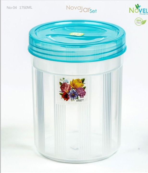 Novel Plastic Large Food Storage Jar - Large Food Storage Container - Multicolor
