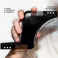 Men darhi Ka Khat Beard Shaper Beard Comb Shaping Tool Goatee Styling Template Combs Transparent for Hair Trim Beards Double Side Beard Shaping Beard Shaper PLUS Comb For Line Up and Men Bread Comb. 