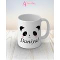 Daniyal name panda mug. 