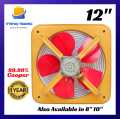 Exhaust Fan 12 inch Metal Body - 100% Pure Copper Winding with1 Year Warranty. 