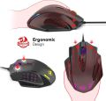 Redragon M908 IMPACT 12400 DPI RGB Gaming Mouse 19 Programmable Buttons Laser Wired MMO. 