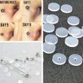 Piercing for Nose Ear Cartilage Discs with Round Ring Anti-sagging Piercing Healing Silicone Discs Fixed Rings Anti Hyperplasia. 