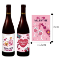 6Pcs/Pack Wine Bottle Decoration Stickers Valentine'S Day Decoration Stickers Stickers Labels. 