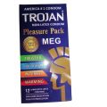 TROJAN PLEASURE PACK   12 CONDOMS. 