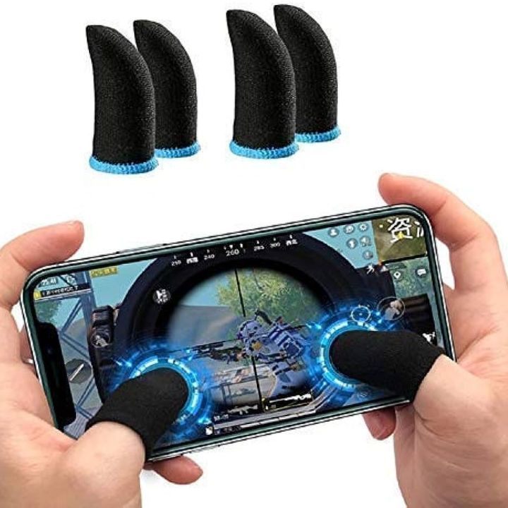 Finger Sleeves for PUBG Mobile Gaming with Sensitive Touch Finger Sleeve  (Pack of 2) Breathable Game Controller Finger Sleeve For PUBG Sweat Proof Non-Scratch Touch Screen Gaming Thumb Gloves Best For Free Fire - Fortnite - Call Of Duty - PUBG Mobile