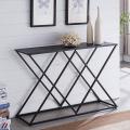 Modern High Quality TOP Luxury Console Table New Arrival with Metal Frame in Black. 