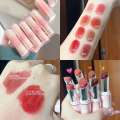 HERORANGE Condensed lipstick Glitter Lipstick Mirror Moisturizing White Glaze Color Makeup Female Gift Lip Freeze. 