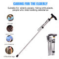 4-sections Folding Walking Stick For The Blind People / Foldable Walking Stick Adjustable Lightweight Easy Folding Collapsible Cane Best. 