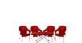 Plastic chairs set 4+1. 