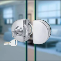 Glass Door Lock D Lock Glass Swing Push Sliding Door Lock with Keys Double. 