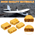 5Pair XT60 (2+4) Male Female Plug Connector with Signal Pin and Sheath Solder Wire Accessories for RC Model Airplane. 