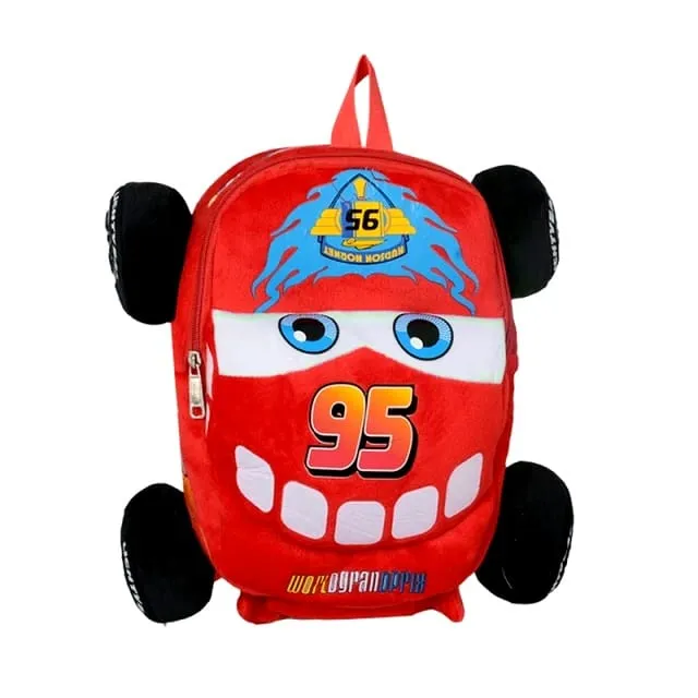 Disney Plush Backpack Kids Lightning McQueen Car School bag New Toddler Kindergarten Cartoon School Back Pack Bag Toys Gifts Daraz.pk