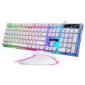 Wired RGB Gaming Keyboard with Mouse Combo - High-Quality Luminous Keyboard/Mouse Set  K108- K3626 - K8. 