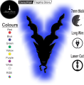 InsideDecors (ID) ISI 3D Markhor Logo LED Wall LED  Lamp/silhouette – Pak Army Pride Wall Decor, Gaming Room WALL LED Light, Pakistani National Symbol – Patriotic Night Light for Home & Office. 