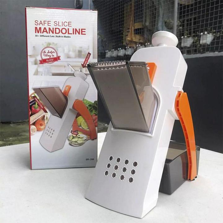Safe Slice® Mandoline Slicer, Julienne + Dicer for Vegetables, Meal Prep & More with 30+ Presets & Thickness Adjuster -