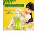 Slow Manual Juicer Fruits Vegetables Hand Juicer Suction Base Kids Juicer Ice cream Maker Juice Extractor Masticating Extruder Mixer grinder. 