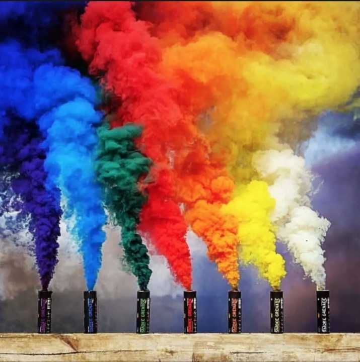 Pack of 5 Color Smoke_Bomb Artificial Color Smokes Shell for ...