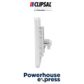 Clipsal 2 Gang Telephone Outlet, Clipsal by Schneider Telephone Socket Outlet, White Telephone Socket Wall Plate, Clipsal Zencelo 2 Gang Telephone Wall Outlet, Clipsal Telephone Wall Station Socket Outlet Panel Face Plate E8432RJ64 WE. 