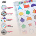 Shapes Names Wall Poster | Wall Chart for Preschool Kids to Learn shapes Name | HD Colors Presentation on 200 Grams Laminated Card 20*30 inches. 