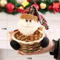 Christmas Candy Wicker Basket Xmas Decor Elk Snowman Santa Claus Fruit Food Storage Baskets Home Decoration новый год 2021 @45. 