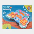 FunBlast Transparent Butterfly Gear Toys - B/O Musical Butterfly Toy with Sound & Flashing Lights, 360 Degree Rotating Electric Insects Toy for Kids, Boys, Girls, Light & Sound Toys for Kids. 