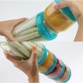 Pack of 4 Food Condiment Spice Storage Jars 250ml With Interlock Feature 3x3 Inches. 